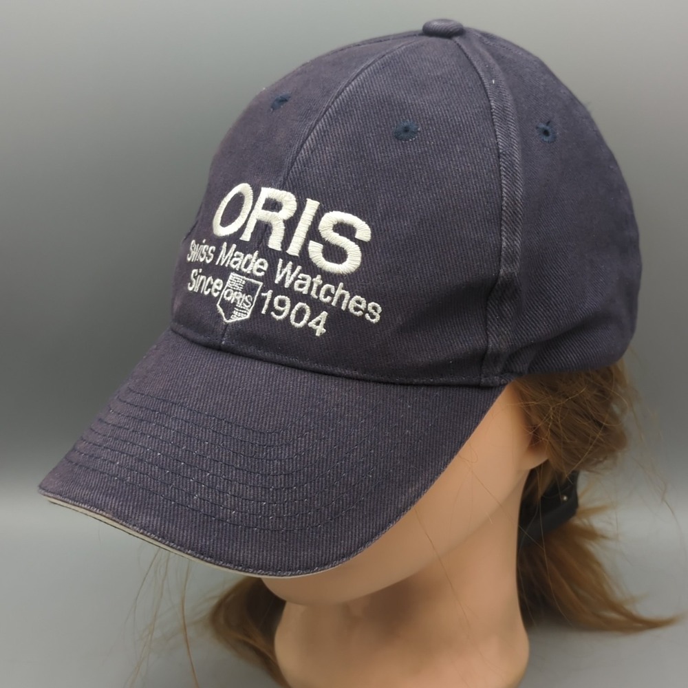 Oris Holstein 1904 Luxury Watches Trucker Baseball Cap Hat Faded Navy Strapback